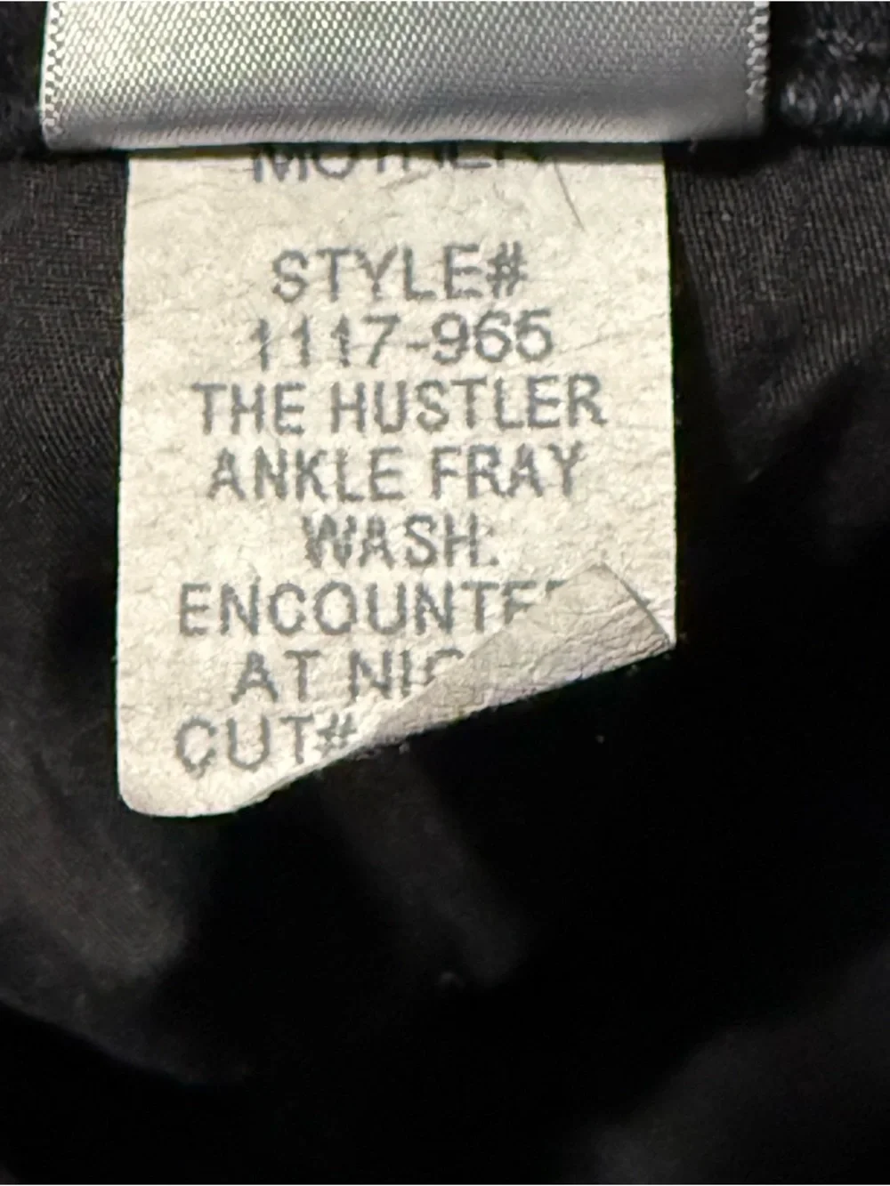 Mother The Hustler Ankle Fray Jeans Women's 29 in Encounters at Night Wash Denim - Picture 7 of 9